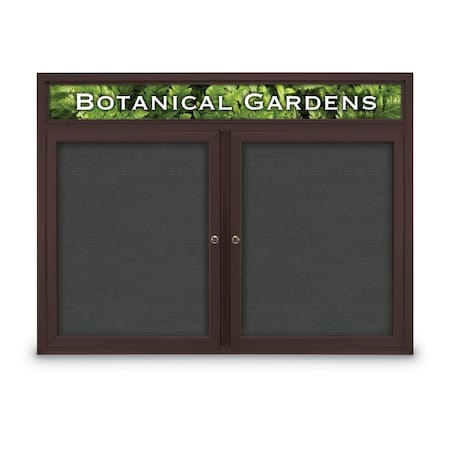 United Visual Products Open Faced Traditional Corkboard, 60x48" UV644A-SATIN-PEARL
